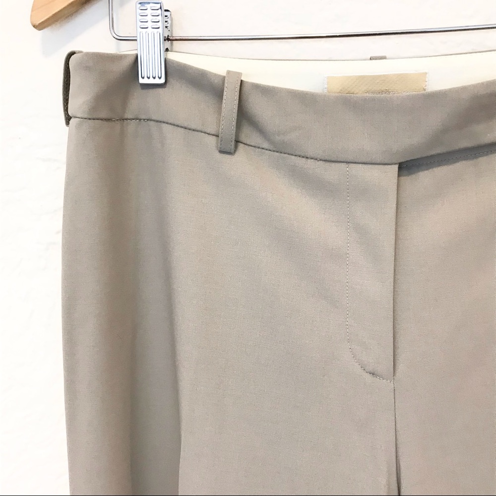 Michael Kors Collection Italy 12 Wide Leg Trousers Pants Beige Khaki Tan - Picture 3 of 7